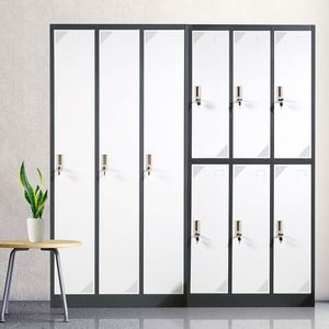 Casier en acier le plus populaire pour auberge de jeunesse avec serrure, mobilier de chambre à 6 compartiments pour hôtel partagé, en métal - Product Image 6