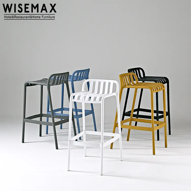 Wisemax Meubels Fabriek Groothandel Prijs Witte Pp Plastic Stoel Stapelbaar Silla Plstico Comedor Commerical Restaurant Bar Stoel