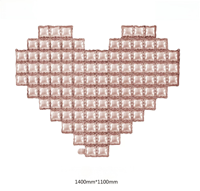 Nouveautés : Ballon mural en forme de cœur de 55 pouces en feuille d'aluminium écologique pour décorations de la Saint-Valentin, Noël et la Fête des Mères