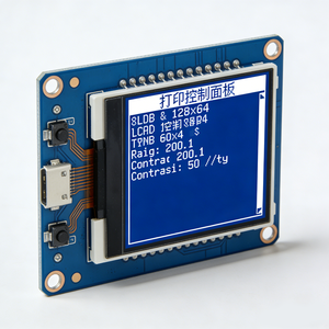 โมดูลจอแสดงผล IPS TFT LCD ขาวดำแบบกำหนดเองขนาด 128x64 ความสว่าง 500 นิต สำหรับแผงควบคุมเครื่องพิมพ์และเครื่องถ่ายเอกสาร - Product Image 6