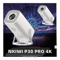 Proyector LCD Portátil de 720P, 450 ANSI Lúmenes, Android 11, BT5.0, WiFi, Relación de Contraste 2000:1, Compatible con 4K y 3D, para Cine en Casa y Exteriores