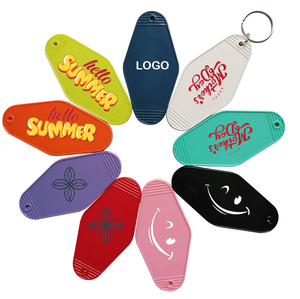 Plastic Key Chains for Promotional Custom Logo Blank Sublimation Key Chain Clips Motel Hotel Keychains for DIY Small Gift