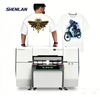 Printer Inkjet DTG Otomatis Baru untuk I3200 4 Printhead Tinta Pigment Dual Station Printer Kaos Akurasi Tinggi