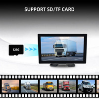 Sistema de Monitoreo de Cámara para Camiones Wemaer, Pantalla Táctil IPS de 10.1 Pulgadas, 5 Canales, Cámara de Visión Trasera, Sensor CCD Impermeable para Autobús o Remolque