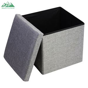 Pouf de rangement pliable Wayon, cube multifonctionnel, repose-pieds, <span class=keywords><strong>coffre</strong></span> <span class=keywords><strong>à</strong></span> jouets gain de place pour le salon - Product Image 1