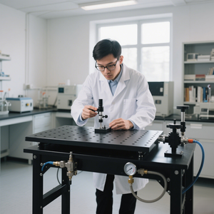 Leadtop ZDT-P Luchtgeïsoleerde trillingsdempende platform optische tafel honingraat breadboard trillingsdempende tafel roestvrij staal - Product Image 6