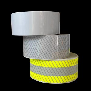 Hình ảnh tùy chỉnh vật liệu phản chiếu màu xám bạc nhiệt phản chiếu lót chuyển băng 5cm vải phản chiếu cho áo khoác in ấn - Product Image 1