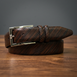 Ceinture vintage en cuir de vachette avec boucle carrée en acier, taille personnalisée, imperméable, écologique, haute résistance, pour homme, fabriquée en Inde - Product Image 1