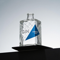 Pegatinas de vinilo troqueladas con impresión de logotipo personalizado, etiquetas de embalaje impermeables autoadhesivas para whisky, cantidad mínima de pedido 500
