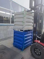 Cage de stockage industrielle en acier robuste et personnalisable de 1000 kg, pliable, en treillis métallique, vente directe usine, fabricant