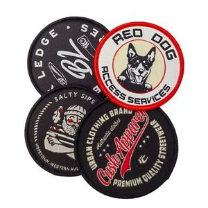 Factory Custom Iron-<b>On</b> Embroidered Twill Fabric <b>Patches</b> with Metallic Yarn for Clothing and Hats <b>Sew</b>-<b>On</b> Option - Product Image 3