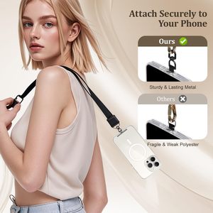 Kim loại bền điện thoại dây nối Tab 360 ° xoay Điện thoại phổ dây buộc Tether vá chống mất điện thoại di động dây Pad - Product Image 5