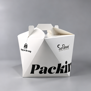 Sunshine Customized logo Birthday Packaging Cake Box Cardboard Cupcake Pastry Bakery Cake Paper Box - Product Image 3