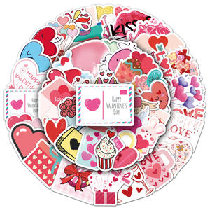 <span class=keywords><strong>Jack</strong></span>&<span class=keywords><strong>Sunny</strong></span> 50 Hojas de Pegatinas Impermeables con Diseño de Graffiti de San Valentín para Decorar Patinetas y Botellas de Agua - Product Image 5