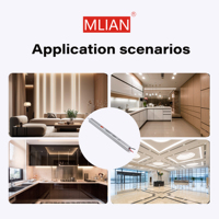 Alimentation à découpage MLIAN DS-9 OEM ODM 100-265VAC DC 3V-48V 1A-60A, pilote LED IP20, boîtier en aluminium 18-100W pour éclairage LED