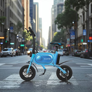 China's 12 Inch Wheel 350W 36V Electric <strong>Bike</strong> <strong>Motor</strong> Smart Electronic Folding Mobility <strong>Bike</strong> Fast and Cheap <strong>Blue</strong> Electric Bicycle - Product Image 1