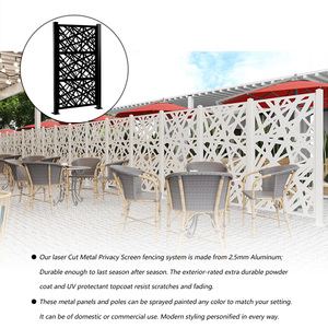Cloison <span class=keywords><strong>de</strong></span> séparation personnalisée pour jardin, extérieur, intérieur, mur décoratif découpé au laser, écran d'intimité - Product Image 3