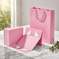 Caja de Regalo Plegable Hecha a Mano con Logotipo Personalizado, de una Sola Pieza, Reciclable, con Tapa Abatible, Empaque de Papel Resistente para Ropa de Cumpleaños