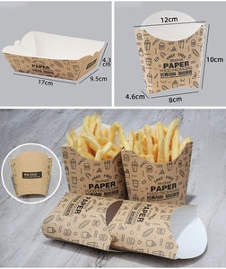 Venta al por mayor de patatas fritas, <span class=keywords><strong>pollo</strong></span> frito, paquete de comida rápida, embalaje de hamburguesa para llevar, caja de papel Kraft - Product Image 2