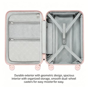 Valise rigide pour ordinateur portable avec logo personnalisé, 28 pouces, approuvée par la TSA, roues pivotantes à 360°, poignée ergonomique, bagages de voyage haut de gamme pour les voyages - Product Image 4