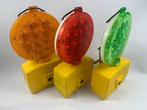 Roadsafe 20 năm màu xanh lá cây hổ phách Led giao thông hình nón ánh sáng bên duy nhất nhấp nháy blinkers đỏ cảnh báo chướng ngại vật đèn - Product Image 2