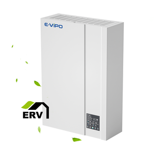 Système de ventilation d'air ERV sans conduit mural, système HVAC, système de ventilation d'air frais à <span class=keywords><strong>double</strong></span> <span class=keywords><strong>flux</strong></span> <span class=keywords><strong>VMC</strong></span>, salle à manger scolaire, PM2.5, récupérateur MVHR - Product Image 5
