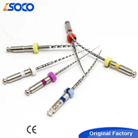 Limas Endodónticas de Niti Activadas por Calor SOCO, Eléctricas, para Conductos Radiculares SC Plus, con Velocidad de 300-350 rpm y Torque de 1.5-3.0 N.cm