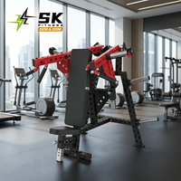 Machine à presser les épaules assise SK-K33 à charge libre, équipement de gym commercial, cadre en acier robuste avec barres de charge pour salle de sport