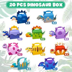 Caja de Regalo Personalizada con Diseño de Dinosaurio para Fiestas, Caja de Panadería, Caja de Regalo Temática para Dulces y <span class=keywords><strong>Galletas</strong></span> - Product Image 4