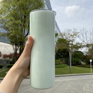 Miễn phí vận chuyển USA kho 20oz UV thay đổi thẳng Tumblers thép không gỉ thăng hoa trống phát sáng trong bóng tối + UV thay đổi màu sắc - Product Image 5