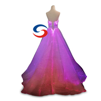 Robe de mariée en Fiber optique lumineuse Led Glow In The Dark