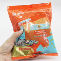 Sachet coussin à scellage arrière avec fenêtre pour chips, snacks et rouleaux de poisson frit, impression héliogravure, design personnalisé