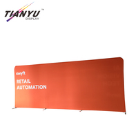 Stand d'exposition modulaire en aluminium 3x3 (10x10 pieds) avec mur de toile tendue portable et support de bannière pour salon professionnel