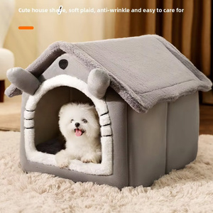 Haustierbett, Ganzjährig Nutzbar, Hundebett, Katzenbett, Katzenhaus, Hundehütte, Haustier-Villa, Warm - Product Image 2