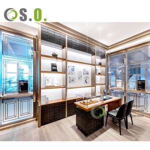 2024新しいステンレス鋼時計ショッピングディスプレイ家具時計ディスプレイスタンド時計キャビネットディスプレイケース - Product Image 4