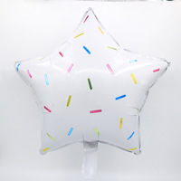 Ballons en aluminium en forme de étoile ronde et de beignet pour l'été, décoration de fête d'anniversaire, fournitures de fête, ensemble de ballons