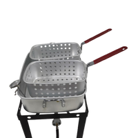 Friteuse au Propane à deux paniers, 18 QT, OT-559C