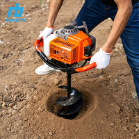 Tarière thermique 2 temps robuste pour la plantation d'arbres et la construction de clôtures, certifiée ISO9001