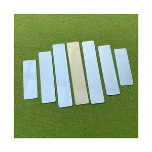 Rts thăng hoa nhôm văn phòng nameplates Bạc/Vàng Tên tấm trống kim loại <span class=keywords><strong>name</strong></span> tag nhãn cho DIY tên nơi 1x3 2x4 - Product Image 3