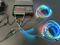Contrôleur LED numérique adressable programmable par carte SD, décodeur DMX TTL 2811 SPI, synchronisation 8192 pixels, T-8000ACC T8000AC