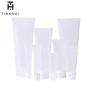 หลอดบีบพลาสติกสีขาวขนาด 50 มล. 60 มล. 100 มล. 120 มล. 150 มล. 200 มล. 300 มล. สำหรับเครื่องสำอางพร้อมฝาเปิดปิด - Product Image 4