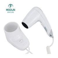 Sèche-cheveux mural pour salle de bain, moteur électrique DC, plastique ABS, IPX1, résistant aux éclaboussures, diffuseur, utilisation en hôtel, 1100W/1200W, 2 vitesses