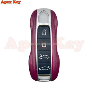 เคสกุญแจสำรองสีม่วงองุ่นคุณภาพสูงสวยงามสำหรับรถปอร์เช่ พร้อมสติกเกอร์สำหรับทำกรอบรูปศิลปะ - Product Image 6