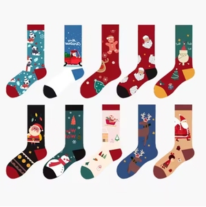 Christmas <b>Gifts</b> Snowman Cartoon Winter Cotton Socks - Product Image 5