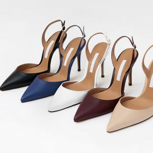 2025, novedad de verano para mujer, Baotou, fino, con cabeza puntiaguda, todos los zapatos de moda europeos y americanos para mujer, tacones altos - Product Image 1