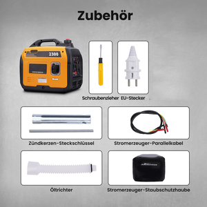 Générateur d'énergie à onduleur <span class=keywords><strong>2300</strong></span> <span class=keywords><strong>W</strong></span>, super silencieux et portable pour le camping en plein air, les camping-cars, les voyages, les garages et les caravanes - Product Image 5