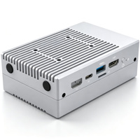 HT R86S Fanless Soft Router Mini PC Intel Celeron N5105 Quad Core 8GB 16GB RAM 10G SFP+ Fiber Port 2.5G RJ45 Dukungan Multi LAN O