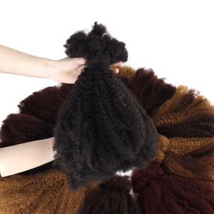 <span class=keywords><strong>Capelli</strong></span> Sintetici Afro Twist Bulk per Acconciature <span class=keywords><strong>Africane</strong></span>, Fibra Resistente alle Alte Temperature per <span class=keywords><strong>Trecce</strong></span> - Product Image 2