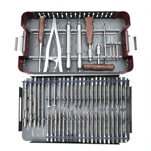 Kit d'instruments orthopédiques en acier, manuel, 56 pièces, pour l'extraction de vis cassées, extracteur de fixateur interne, usage hospitalier, certifié CE - Product Image 5