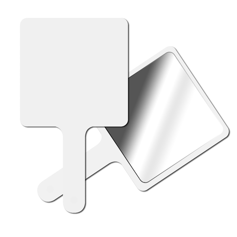 miroir à main blanc